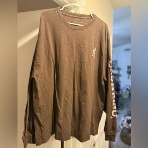 Browning Men's Chocolate Long Sleeve Tee